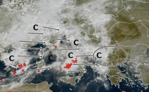 Радарските снимки откриваат каде се движи невремето: Дождот пристигнува и во Македонија, се очекува и значително заладување
